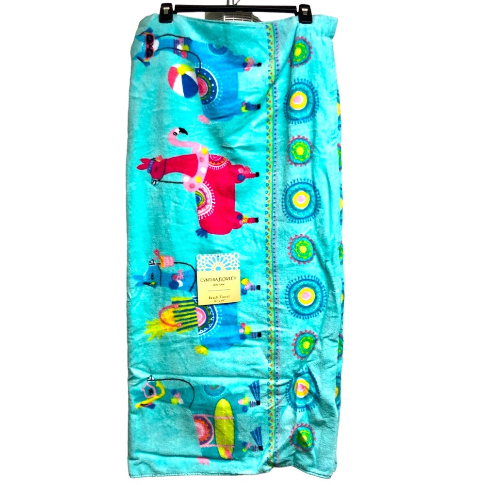 Cynthia Rowley Llama / Alpaca Cotton Beach Towel